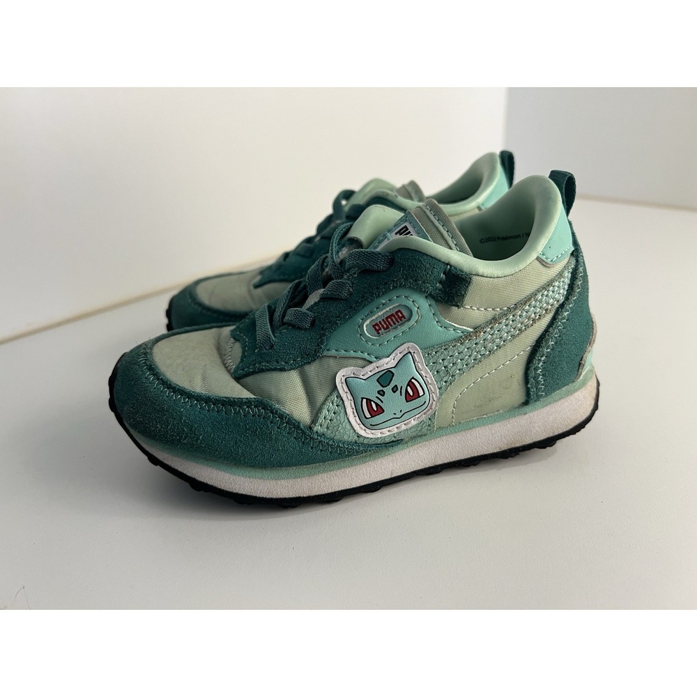 Puma X Pokémon Rider FV Bulbasaur Limited Edition Toddler Sneaker Shoes Sz 9C